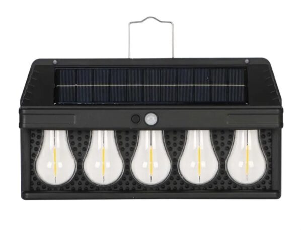 Applique Murale Solaire Futurcart - Guirlande Lumineuse 5 LED - Détecteur De Mouvement - Étanche - Batterie 1200 MAh – Image 2