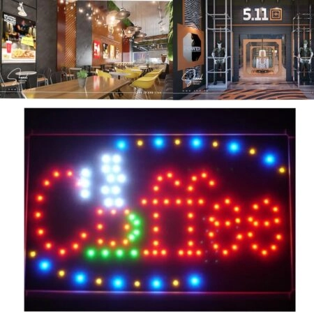 Enseigne Néon LED  - Pour Magasins et Cafés - 25 × 48 CM