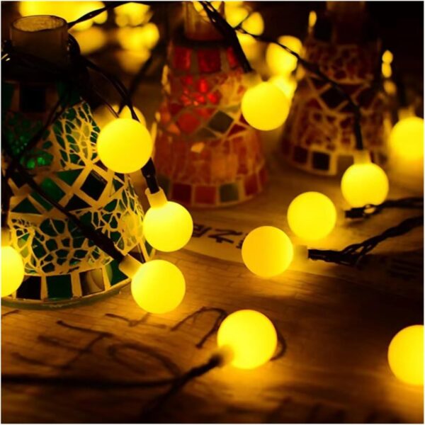 Guirlande Lumineuse LED - 10 Mètres- 20 Ampoules- Étanche - Branchable Pour L'extérieur – Image 11