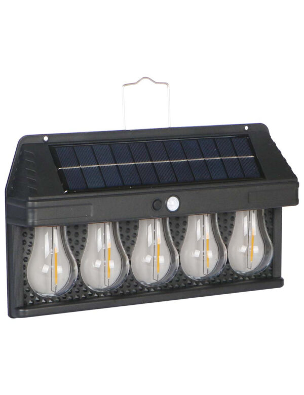 Applique Murale Solaire Futurcart - Guirlande Lumineuse 5 LED - Détecteur De Mouvement - Étanche - Batterie 1200 MAh – Image 3