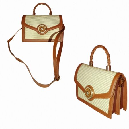 Sac à Bandoulière Pour Femme Avec Poignée Supérieure - Petit Sac Carré Souple De Haute Qualité - Marron