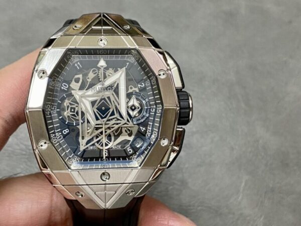 Montre Automatique De Luxe Pour Homme -  Design Creux - Résistante Á L'eau - Marron – Image 5