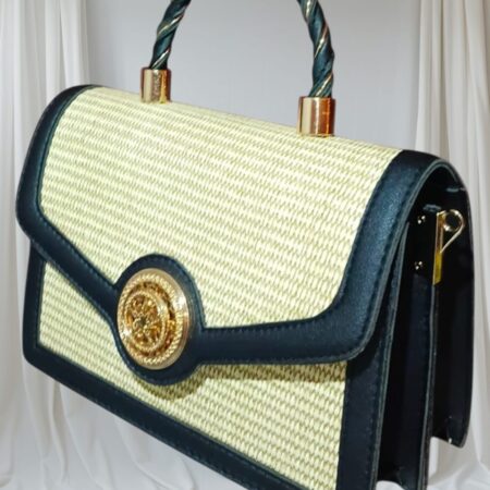 Sac à Bandoulière Pour Femme Avec Poignée Supérieure - Petit Sac Carré Souple De Haute Qualité - Noir