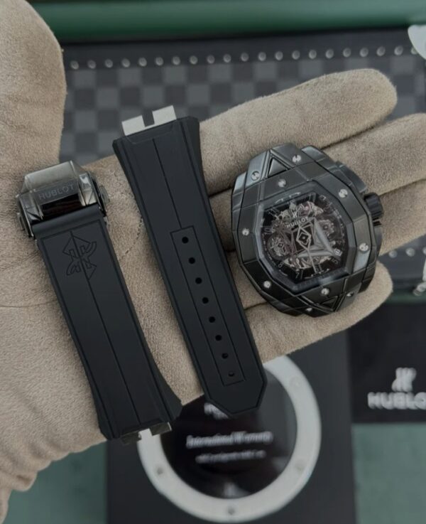 Montre Automatique De Luxe Pour Homme -  Design Creux - Résistante Á L'eau - Noir – Image 4