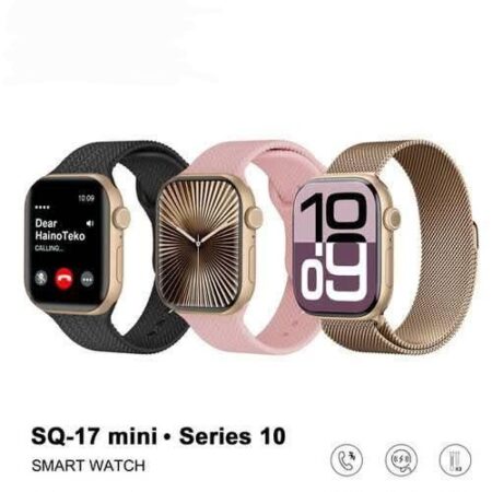 Montre Connectée Hainuteco SQ17 Pour Femme - Écran AMOLED - 3 Paires De Bracelets - Chargeur Sans Fil - Résistante à L'eau