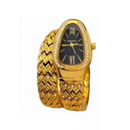 Montre De Luxe BVLGARI Pour Femme - Acier Inoxydable De Qualité Supérieure - Résistante à L’eau - Gold