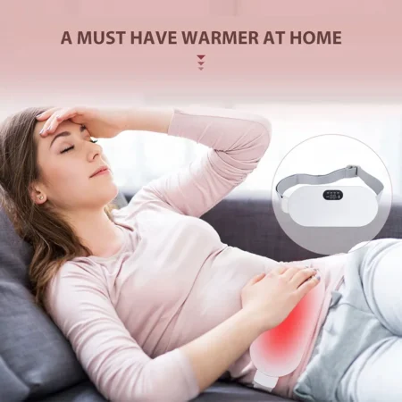 Coussin Chauffant Menstruel Èlectrique  Pour L'abdomen et Le Bas Du Dos - Sans Fil - Pour Réguler Rapidement Les Douleurs Menstruelles Chez Les Femmes et Les Filles