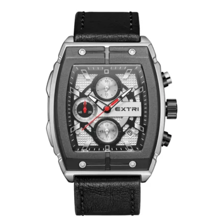 Montre Chronographe Extre Pour Homme - Résistante À L'eau - Design Luxueux - Pratique - Livrée Dans Un Coffret De Luxe