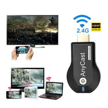 Récepteur Dongle TV AnyCast M9 Plus 1080P _ HDMI WiFi Streaming Anycast Player Adapter Pour IOS - MacOS et Android - Windows DLNA - Miracast - Airplay