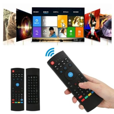 Télécommande Clavier Air Mouse 4-en-1 - Sans Fil 2.4GHz Pour Smart TV & Android Box