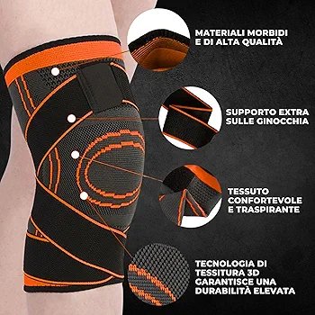 Genouillère De Compression Élastique - Réglable - Confortable - Haute Qualité - Unisexe