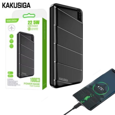Power Bank Kaku KSC-1082 10 000 mAh - Charge Ultra-Rapide 22.5W avec Affichage LED - Noire