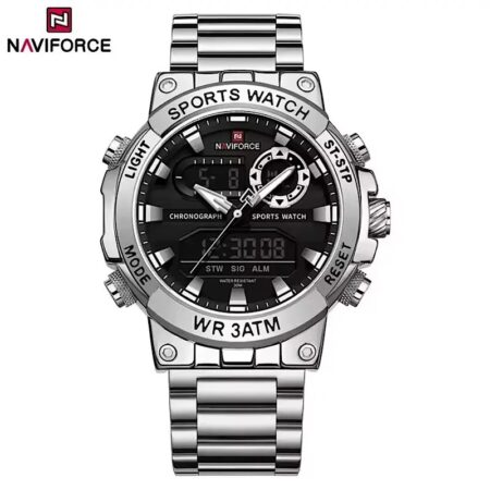 Montre Naviforce NF9237 Double Affichage - Acier Inoxydable - Quartz & Numérique