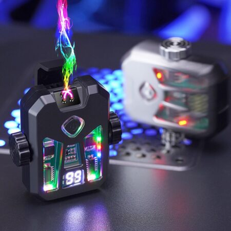 Briquet Électrique Rechargeable USB Style Mecha - Double Arc Sans Flamme