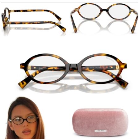 Lunettes De Soleil Transparentes Miu Miu Honey Havana - Authentiques