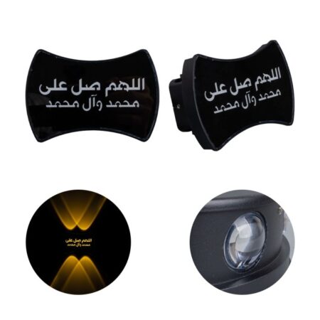 Applique Murale LED d'Extérieur à Ambiance Spirituelle - Motif Lumineux Unique