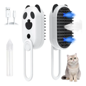 Brosse Vapeur 4 En 1 Pour Animaux – Lumière UV Pour Le Nettoyage Des Poils