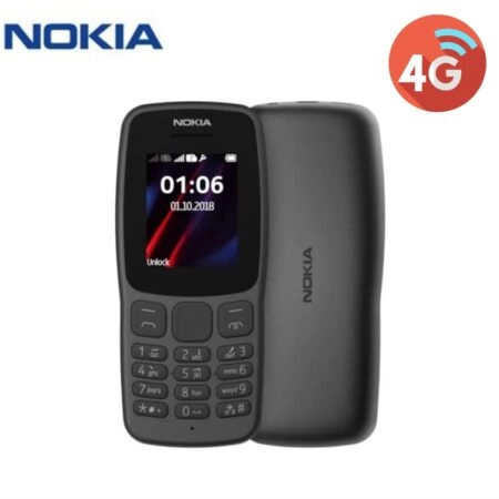Téléphone Portable Nokia 106  Classique - 4G - Dual SIM - MP3 - Longue Autonomie et Radio FM