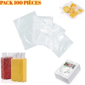 Pack De 100 Sacs Sous Vide Alimentaire 20×32 Cm