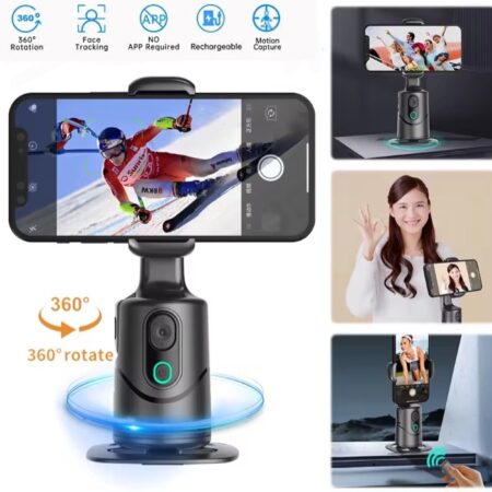 Trépied Rotatif À 360° Avec Suivi Du Visage - Rotation Automatique - Pour L'enregistrement Vidéo