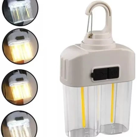 Lampe De Camping HK-158 – Rechargeable - Avec Crochet Ae Transport