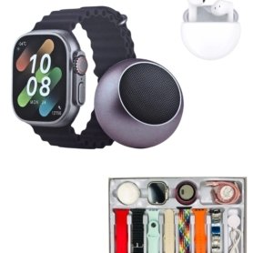 kit complet D99 Plus – Montre Connectée – Écouteurs – Haut-parleur –  Bracelets Multiples – Rechargeable