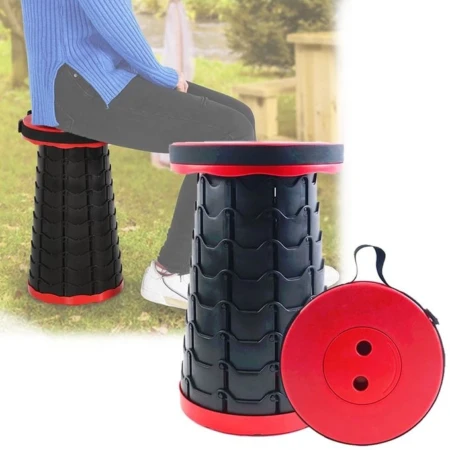 Tabouret Télescopique Pliant De Camping – Portable, Léger & Ultra Résistant