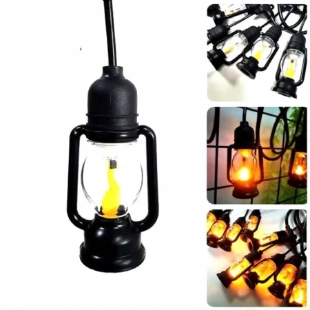 Guirlande Lumineuse LED - Style Lanterne - Étanche - 10M