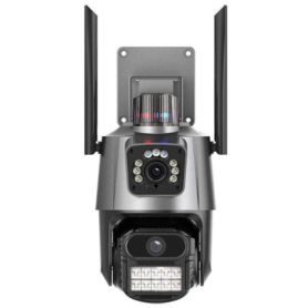 Caméra de Surveillance Extérieure JORTAN JT-9687 – Double Objectifs 6MP – Wi-Fi – PTZ – IP66