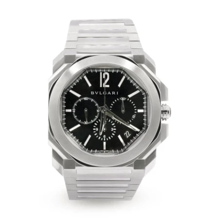 Nouvelle Montre Bulgari - Cadran Noir - Bracelet En Acier Inoxydable