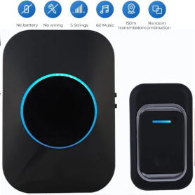 Sonnette Sans Fil Étanche – Récepteur Longue Portée Jusqu’À 300 Mètres