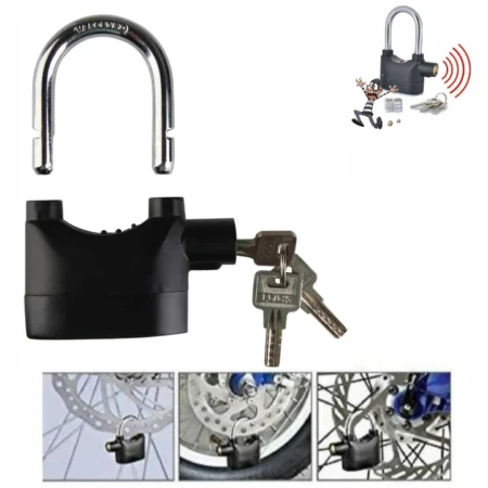 Serrure D'alarme Haute Sécurité - Usage Multiple - Trois Clés