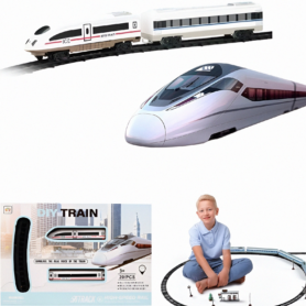 Circuit De Train À Grande Vitesse Pour Enfants – 28 Pièces – Fonctionne Avec Des Piles