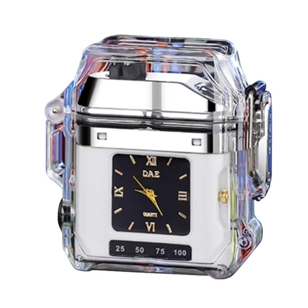 Briquet Électrique Plasma USB-C Étanche IP56 avec Lampe COB – Blanc – Rechargeable