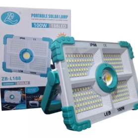 Projecteur Solaire Portable 188 LED – 100W – Étanchéité IP66