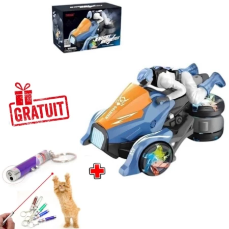 Moto Acrobatique Musicale avec Lumières LED + Laser Pointer Gratuit