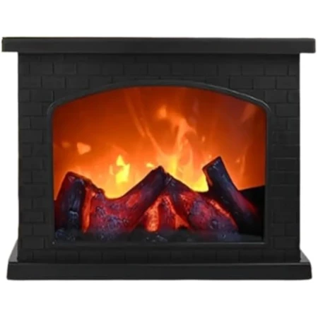 Cheminée Décorative Tactile Avec Effet Flamme - Alimentation USB Et Piles - Décoration Intérieure