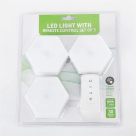 Pack de 3 Lampes Murales LED Modulaires – Télécommande & Tactile
