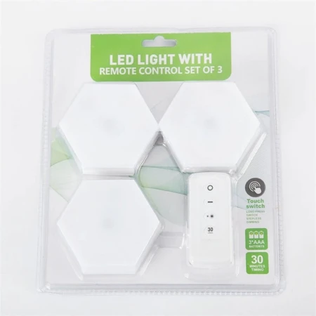 Pack de 3 Lampes Murales LED Modulaires – Télécommande & Tactile