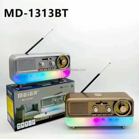 Radio Multifonction Vintage MD-1313BT – Bluetooth, AM/FM/SW, LED.