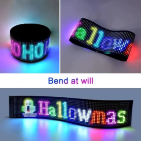 Panneau Matriciel LED USB 5 V – Flexible – Graphismes Graffiti – Animation – Texte – Télécommande
