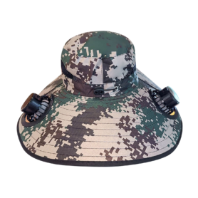 Chapeau Ventilateur Solaire – Protection Solaire et UV – Trois Vitesses