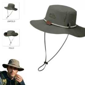 Chapeau D’extérieur – Séchage Rapide Et Confortable – Respirant – Protection Solaire – Vert