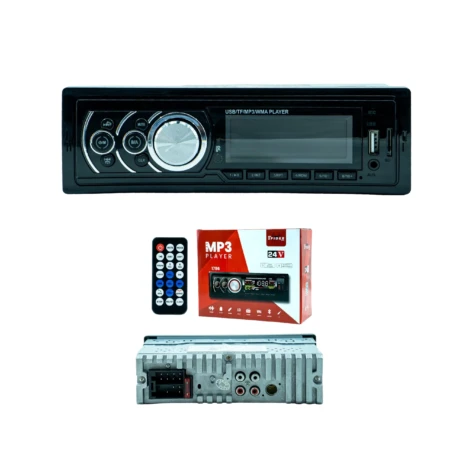 Autoradio Bluetooth - AGCCAR Spider PPLUS  - MP3/FM/USB/AUX - 1 DIN avec Télécommande – Compatible 24V