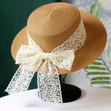 Chapeau D'été Élégant Pour Femme - Pliable - Couleur kaki - Taille unique