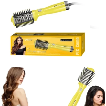 Brosse Séchante Professionnelle - Coiffante Et Bouclante 2 en 1 VGR - V-497 - 800 W