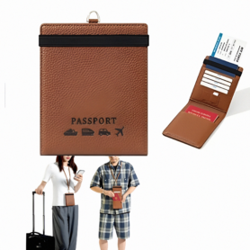Étui Pour Passeport – Poche De Sécurité – Lanière De Cou – Antivol