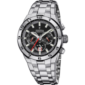 Montre Chronographe À Quartz Pour Homme Festina – Bracelet En Acier Inoxydable F20448/6
