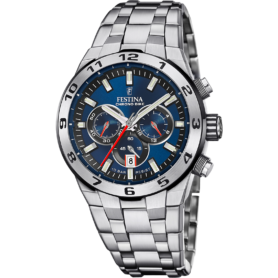 Montre Chronographe À Quartz Pour Homme Festina – Bracelet En Acier Inoxydable F20448/6