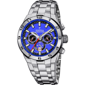Montre Chronographe À Quartz Pour Homme Festina – Bracelet En Acier Inoxydable F20448/6